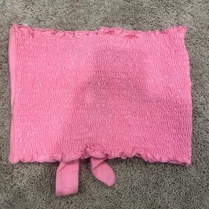 Tilly’s tube top. Pink bows tie in back. Perfect for summer!